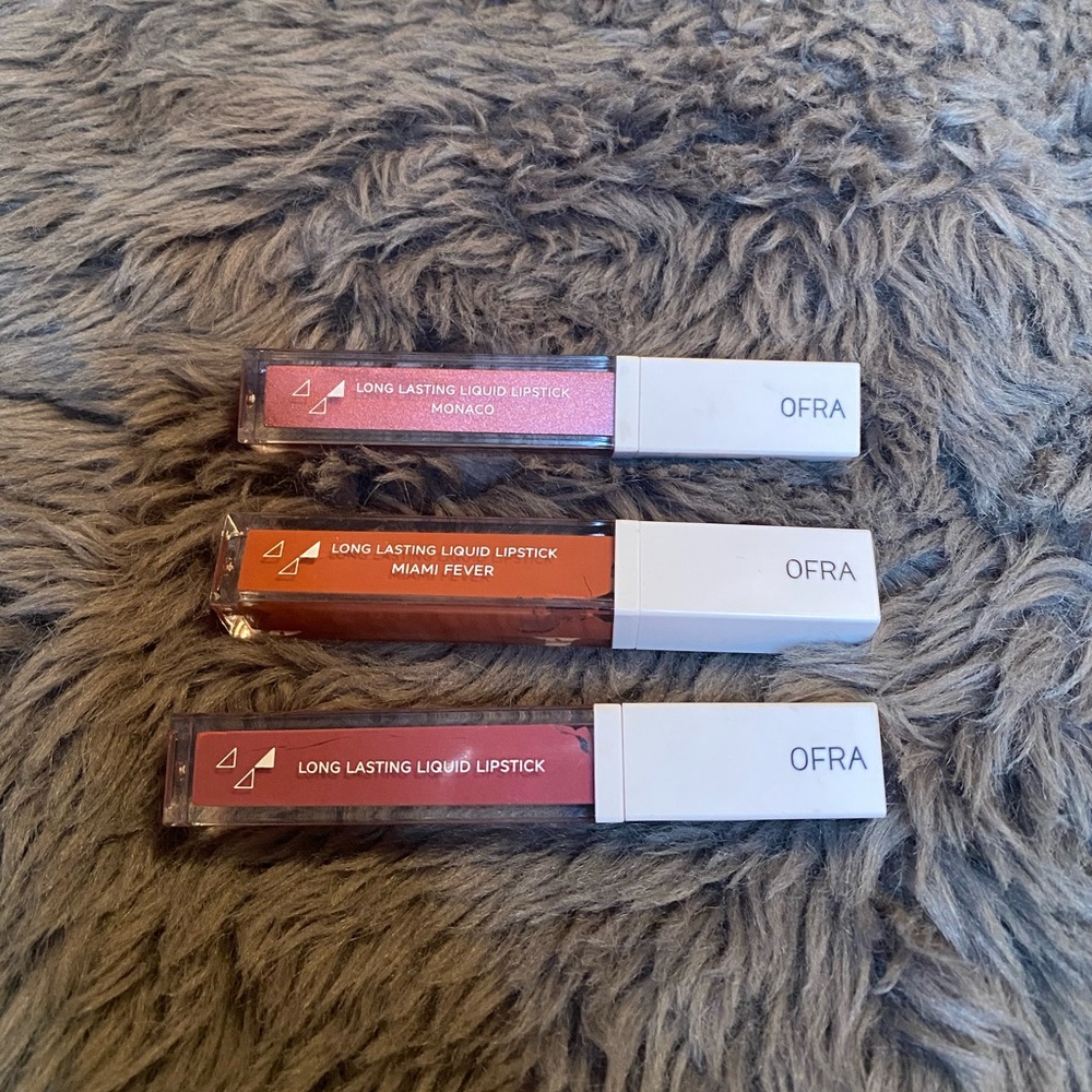 3 OFRA liquid lipsticks